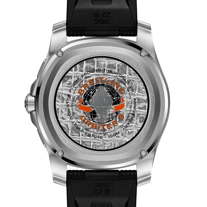 Breitling Aerospace B70 Orbiter 25th Anniversary 43mm Zegarek męski Pomarańczowa guma EB70101A1O1S1 - obrazek 2