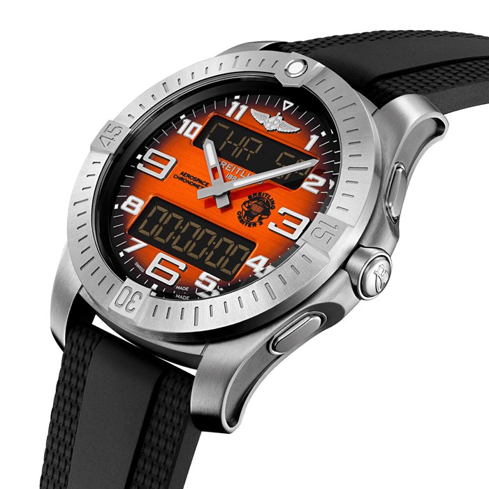 Breitling Aerospace B70 Orbiter 25th Anniversary 43mm Zegarek męski Pomarańczowa guma EB70101A1O1S1 - obrazek 3