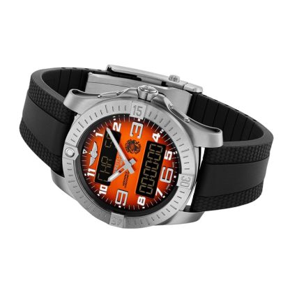 Breitling Aerospace B70 Orbiter 25th Anniversary 43mm Zegarek męski Pomarańczowa guma EB70101A1O1S1 - obrazek 4
