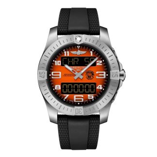Breitling Aerospace B70 Orbiter 25th Anniversary 43mm Zegarek męski Pomarańczowa guma EB70101A1O1S1