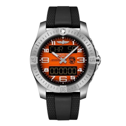 Breitling Aerospace B70 Orbiter 25th Anniversary 43mm Zegarek męski Pomarańczowa guma EB70101A1O1S1