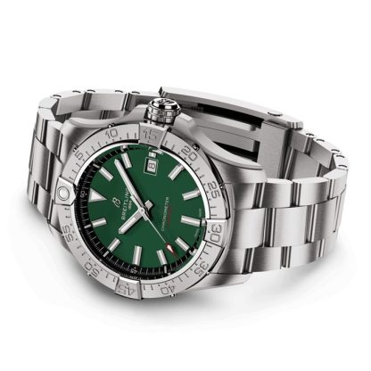 Breitling Avenger Automatic 42mm Zegarek Męski Zielony Stal Nierdzewna A17328101L1A1 - obrazek 4