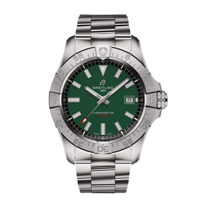 Breitling Avenger Automatic 42mm Zegarek Męski Zielony Stal Nierdzewna A17328101L1A1