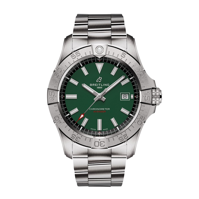 Breitling Avenger Automatic 42mm Zegarek Męski Zielony Stal Nierdzewna A17328101L1A1