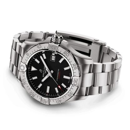 Breitling Avenger Automatic 42mm Zegarek męski Czarny Stal nierdzewna A17328101B1A1 - obrazek 4