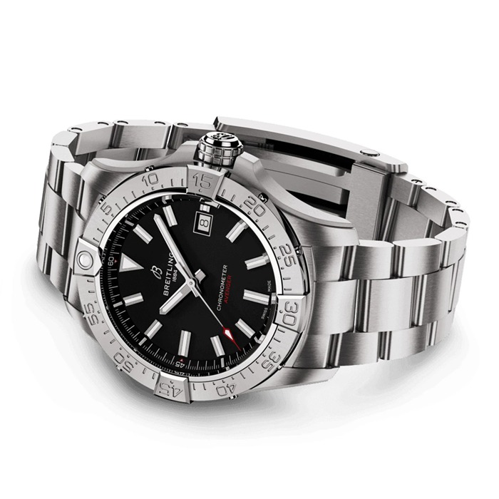 Breitling Avenger Automatic 42mm Zegarek męski Czarny Stal nierdzewna A17328101B1A1 - obrazek 4