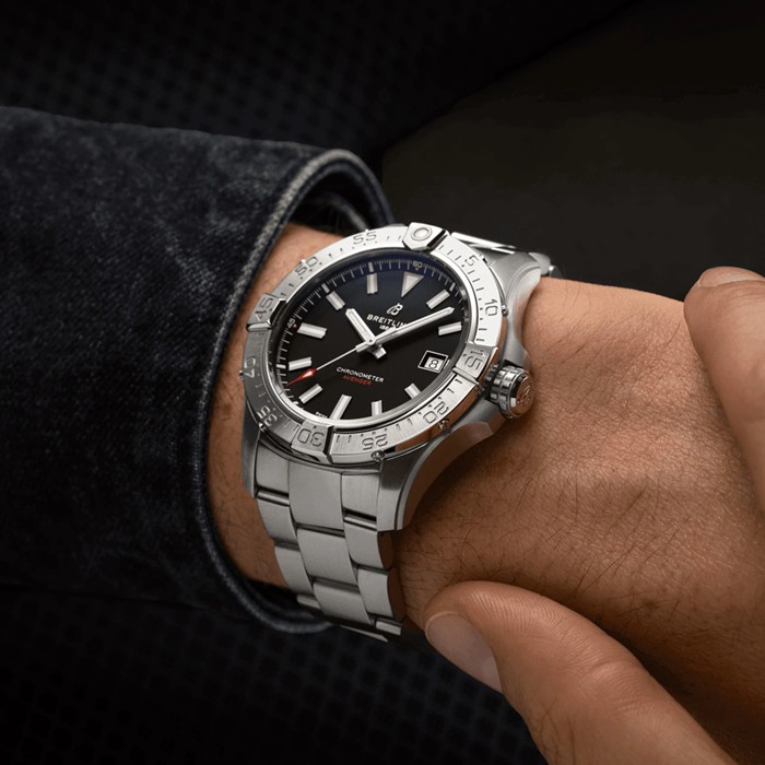 Breitling Avenger Automatic 42mm Zegarek męski Czarny Stal nierdzewna A17328101B1A1 - obrazek 5