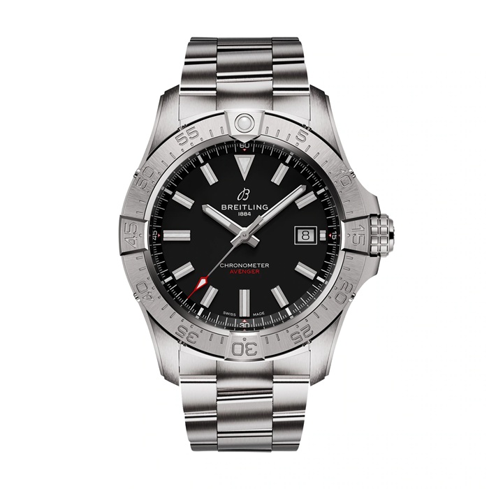 Breitling Avenger Automatic 42mm Zegarek męski Czarny Stal nierdzewna A17328101B1A1