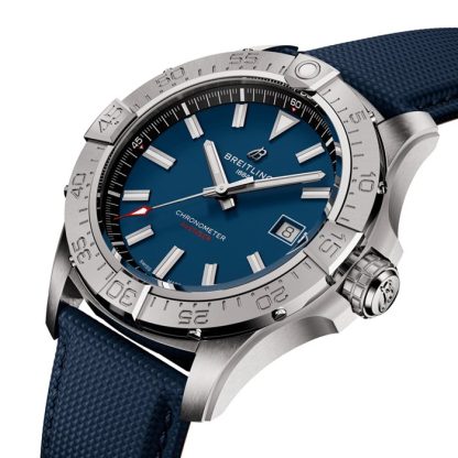 Breitling Avenger Automatic 42mm Zegarek męski Niebieska skóra A17328101C1X1 - obrazek 3