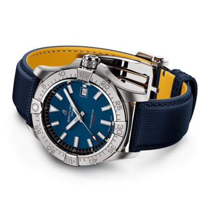 Breitling Avenger Automatic 42mm Zegarek męski Niebieska skóra A17328101C1X1 - obrazek 4