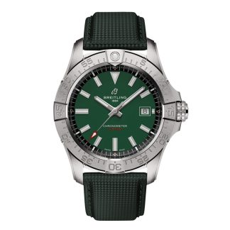 Breitling Avenger Automatic 42mm Zegarek męski Zielona skóra A17328101L1X1