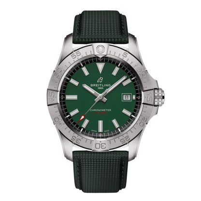 Breitling Avenger Automatic 42mm Zegarek męski Zielona skóra A17328101L1X1