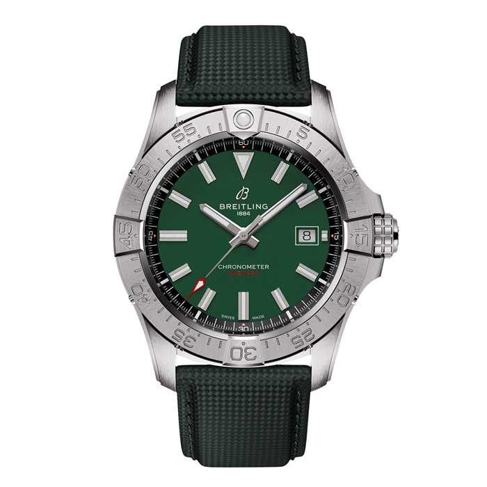 Breitling Avenger Automatic 42mm Zegarek męski Zielona skóra A17328101L1X1