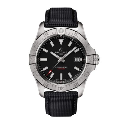 Breitling Avenger Automatic 42mm zegarek męski czarna skóra A17328101B1X1