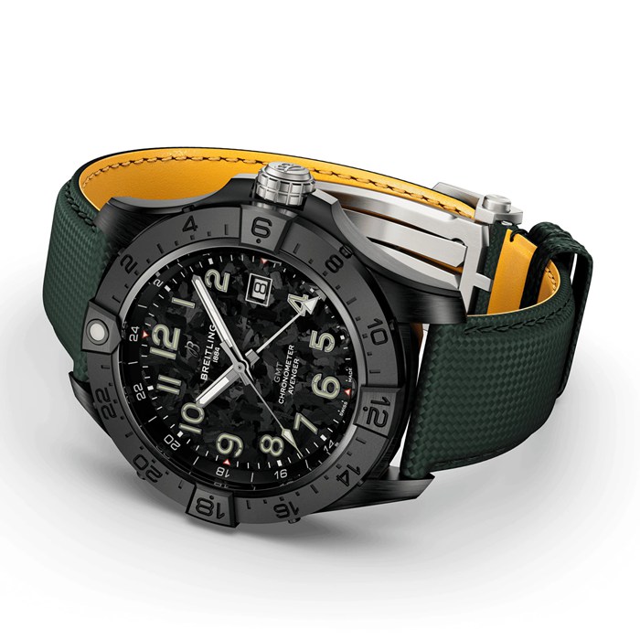 Breitling Avenger Automatic 44 mm Night Mission Zegarek męski Zielona skóra S32320101B1X1 - obrazek 3
