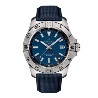 Breitling Avenger Automatic GMT 44mm Zegarek męski Niebieska skóra A32320101C1X1