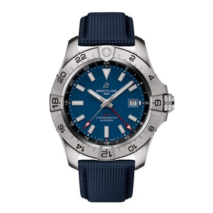 Breitling Avenger Automatic GMT 44mm Zegarek męski Niebieska skóra A32320101C1X1