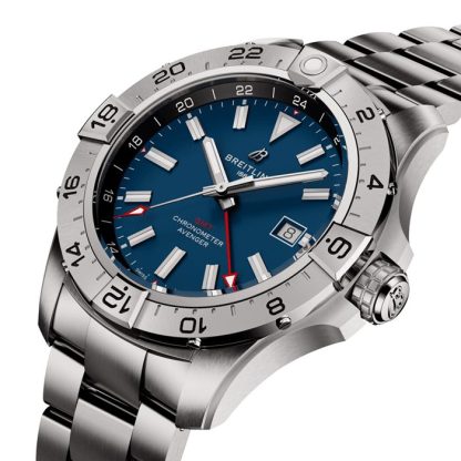 Breitling Avenger Automatic GMT 44mm Zegarek męski Niebieski Stal nierdzewna A32320101C1A1 - obrazek 3