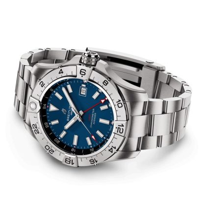 Breitling Avenger Automatic GMT 44mm Zegarek męski Niebieski Stal nierdzewna A32320101C1A1 - obrazek 4