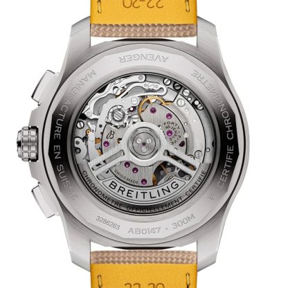 Breitling Avenger B01 Chronograf 44 mm Zegarek męski Beżowa skóra AB0147101A1X1 - obrazek 2