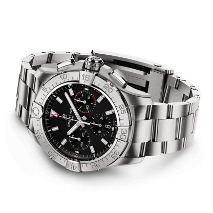 Breitling Avenger B01 Chronograph 42 Zegarek męski Czarny Stal nierdzewna AB0146101B1A1 - obrazek 3