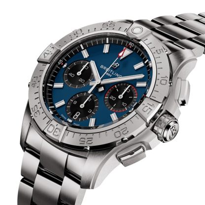 Breitling Avenger B01 Chronograph 42 Zegarek męski Niebieski Stal nierdzewna AB0146101C1A1 - obrazek 2