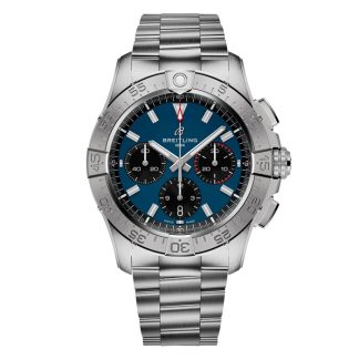 Breitling Avenger B01 Chronograph 42 Zegarek męski Niebieski Stal nierdzewna AB0146101C1A1