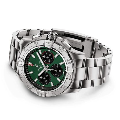 Breitling Avenger B01 Chronograph 42 Zegarek męski Zielony Stal nierdzewna AB0146101L1A1 - obrazek 3