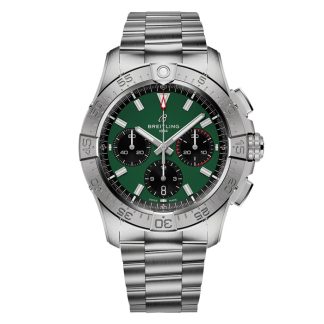 Breitling Avenger B01 Chronograph 42 Zegarek męski Zielony Stal nierdzewna AB0146101L1A1