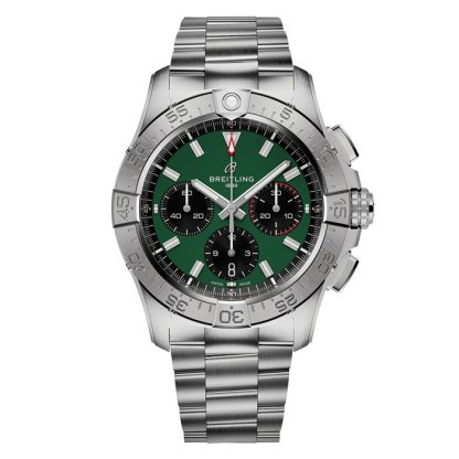Breitling Avenger B01 Chronograph 42 Zegarek męski Zielony Stal nierdzewna AB0146101L1A1