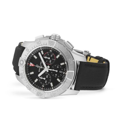 Breitling Avenger Chronograph B01 44mm Zegarek męski Czarna skóra AB0147101B1X1 - obrazek 3