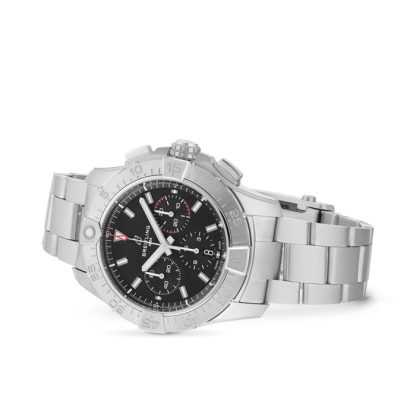 Breitling Avenger Chronograph B01 44mm Zegarek męski Czarny Stal nierdzewna AB0147101B1A1 - obrazek 3