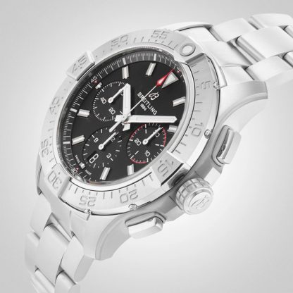 Breitling Avenger Chronograph B01 44mm Zegarek męski Czarny Stal nierdzewna AB0147101B1A1 - obrazek 5