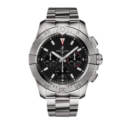 Breitling Avenger Chronograph B01 44mm Zegarek męski Czarny Stal nierdzewna AB0147101B1A1