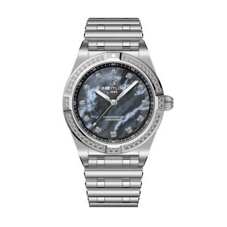 Breitling Chronomat 28mm Zegarek damski Czarna masa perłowa A72310531G1A1
