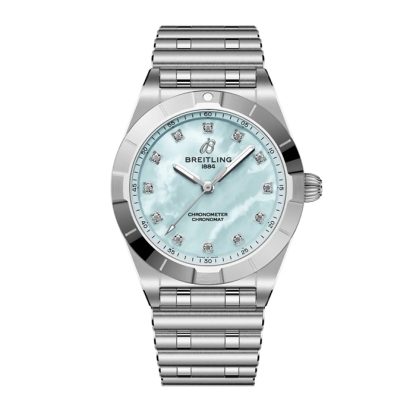 Breitling Chronomat 28mm Zegarek damski Niebieska masa perłowa A72310101C1A1