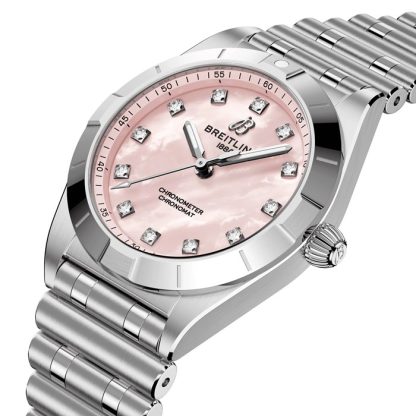 Breitling Chronomat 28mm Zegarek damski Różowa masa perłowa A72310101K1A1 - obrazek 2