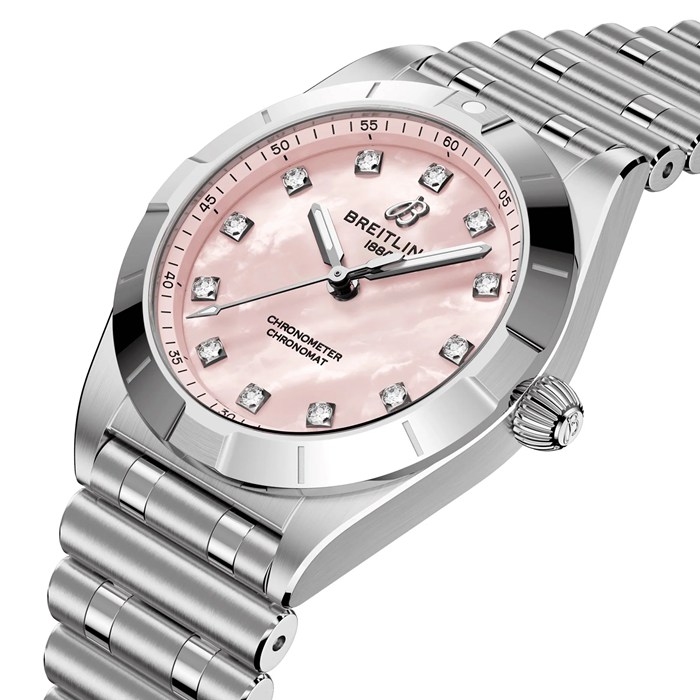 Breitling Chronomat 28mm Zegarek damski Różowa masa perłowa A72310101K1A1 - obrazek 2