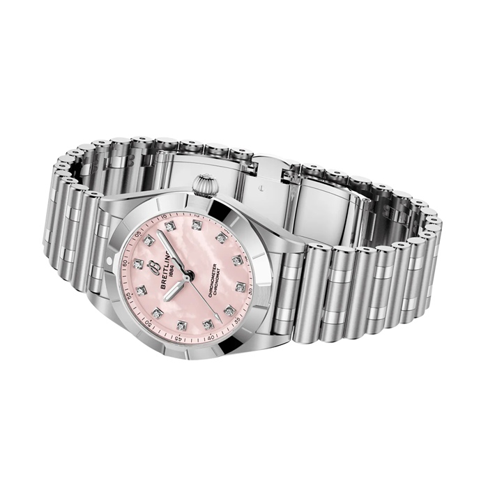 Breitling Chronomat 28mm Zegarek damski Różowa masa perłowa A72310101K1A1 - obrazek 3