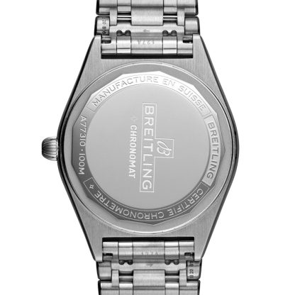 Breitling Chronomat 32 Miętowy zielony zegarek ze stali nierdzewnej A77310101L1A1 - obrazek 4