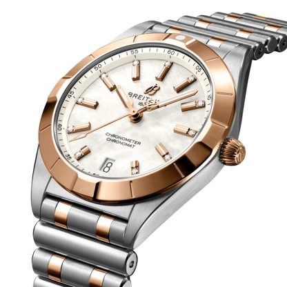 Breitling Chronomat 32 ze stali nierdzewnej i 18-karatowego czerwonego złota U77310101A2U1 - obrazek 2