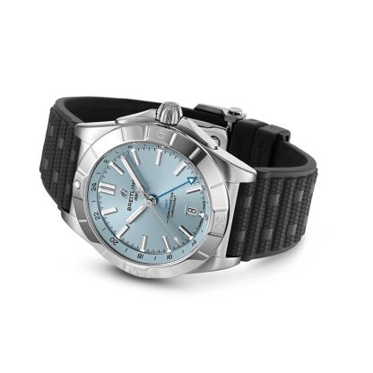Breitling Chronomat 40mm Zegarek męski Niebieska guma P32398101C1S2 - obrazek 4