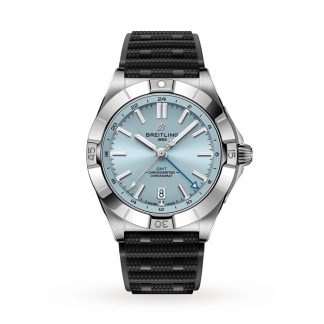 Breitling Chronomat 40mm Zegarek męski Niebieska guma P32398101C1S2