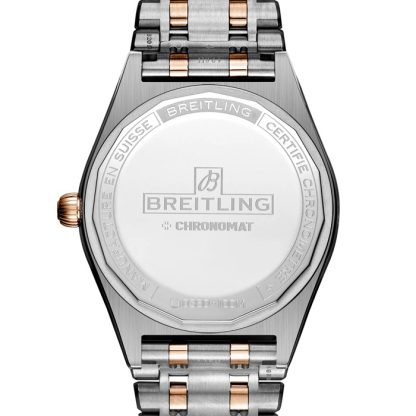 Breitling Chronomat Automatic 36 South Sea Green Bransoleta ze stali nierdzewnej i 18-karatowego różowego złota Zegarek damski U10380611L1U1 - obrazek 2