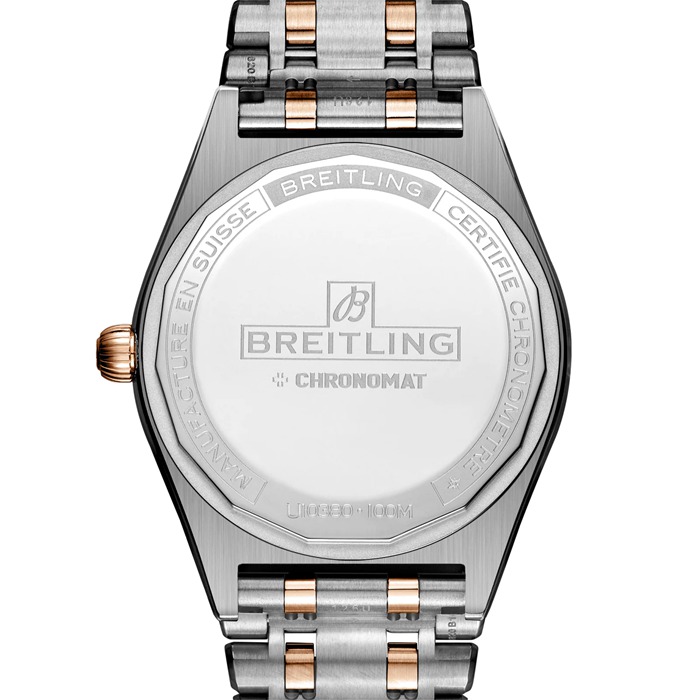 Breitling Chronomat Automatic 36 South Sea Green Bransoleta ze stali nierdzewnej i 18-karatowego różowego złota Zegarek damski U10380611L1U1 - obrazek 2
