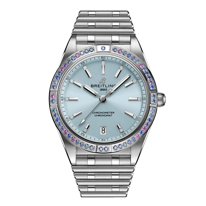 Breitling Chronomat Automatic 36 South Sea Ice Blue Bransoleta ze stali nierdzewnej Zegarek damski G10380611C1G1