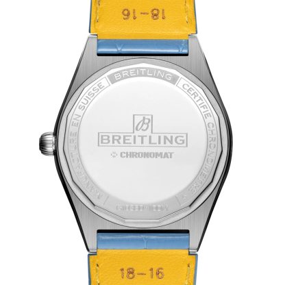 Breitling Chronomat Automatic 36 South Sea Ice Blue Zegarek damski ze skórzanym paskiem G10380611C1P1 - obrazek 2
