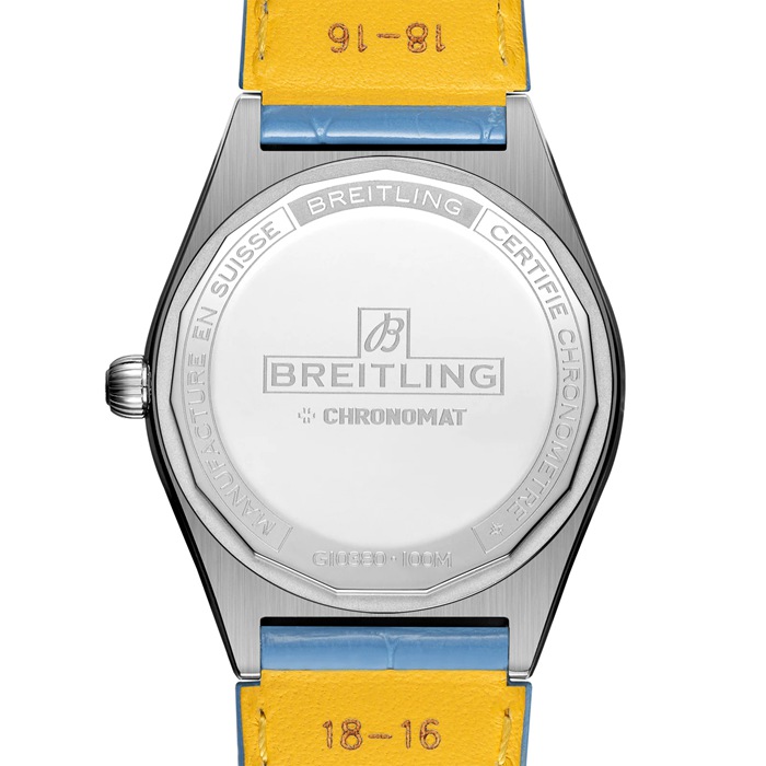 Breitling Chronomat Automatic 36 South Sea Ice Blue Zegarek damski ze skórzanym paskiem G10380611C1P1 - obrazek 2