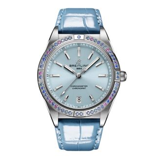 Breitling Chronomat Automatic 36 South Sea Ice Blue Zegarek damski ze skórzanym paskiem G10380611C1P1