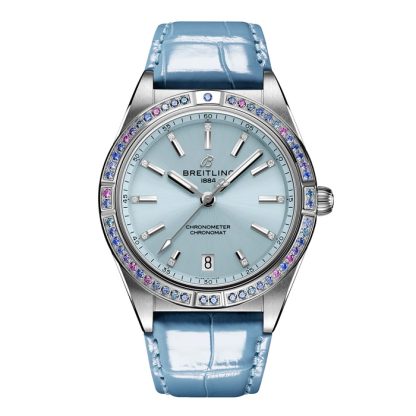 Breitling Chronomat Automatic 36 South Sea Ice Blue Zegarek damski ze skórzanym paskiem G10380611C1P1